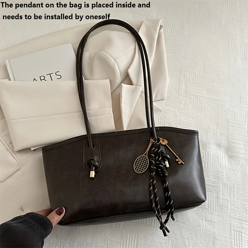 Sac à main chic en cuir pu souple pour femme - Convertible pour travail, voyage et quotidien