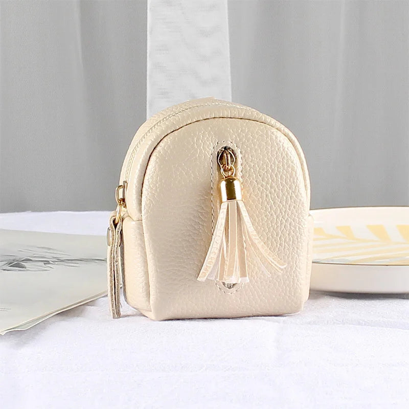 Women's PU Leather Mini Key Pouch – Luxury Key Organizer, Cute Coin Purse
