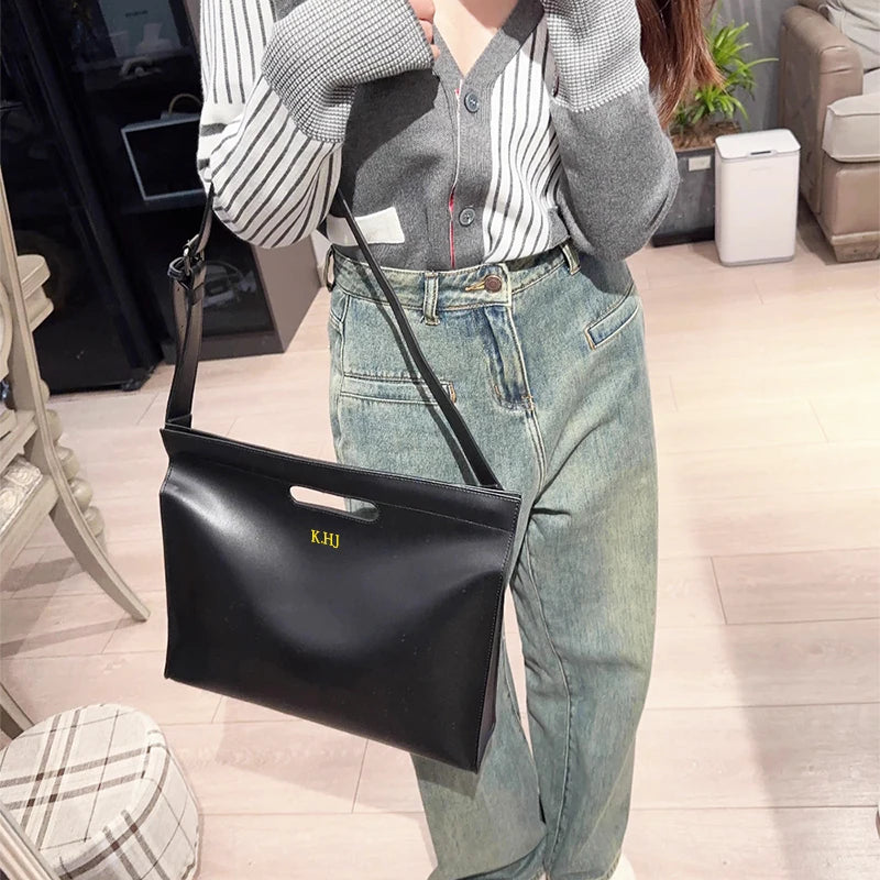 Luxury laptop bag for women - Customizable large-capacity briefcase