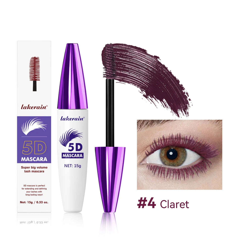 5D Waterproof Mascara — Lengthening, Volumizing & Curling 24H Long-Lasting