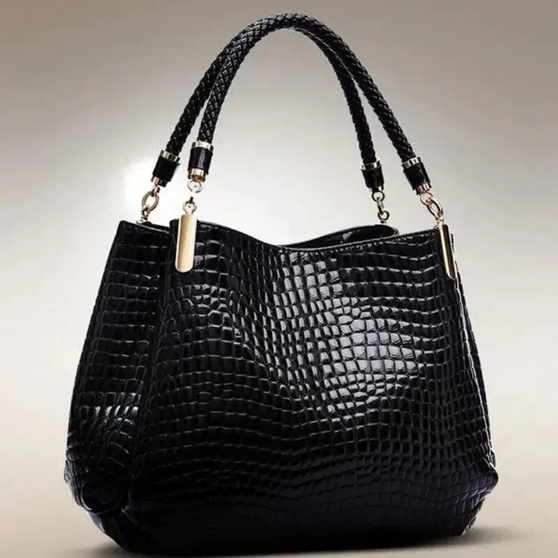 Sac Cabas Grande Capacité pour Femme - Effet Crocodile