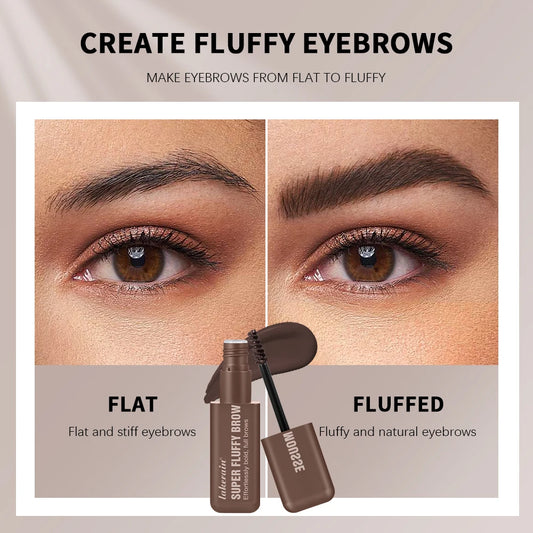 Long-Wear Volumizing Brow Mousse — Waterproof, Fluffy Effect, 6 Shades