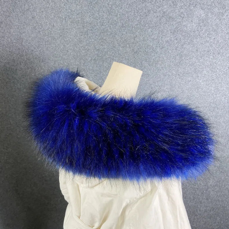 Faux fur scarf for women