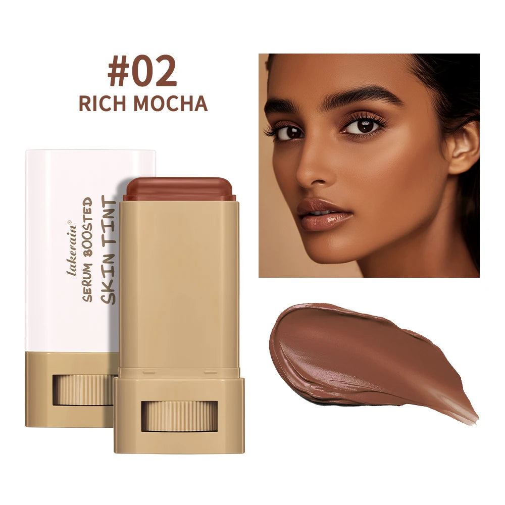 Serum Stick Foundation – Natural Finish, Buildable Coverage, 7 Active Ingredients, 6 Shades