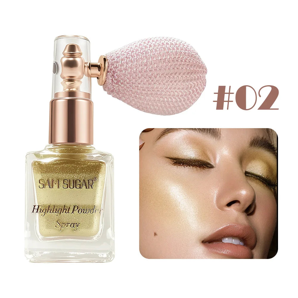 Face & Body Shimmer Spray – Ultra-Fine Illuminating Mist, Contour & Glow, Dewy Finish | 6 Shades