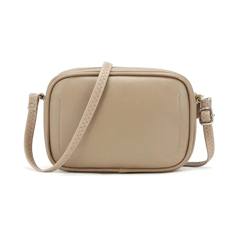 Sac à bandoulière en cuir décontracté - Style rétro vintage pour femme
