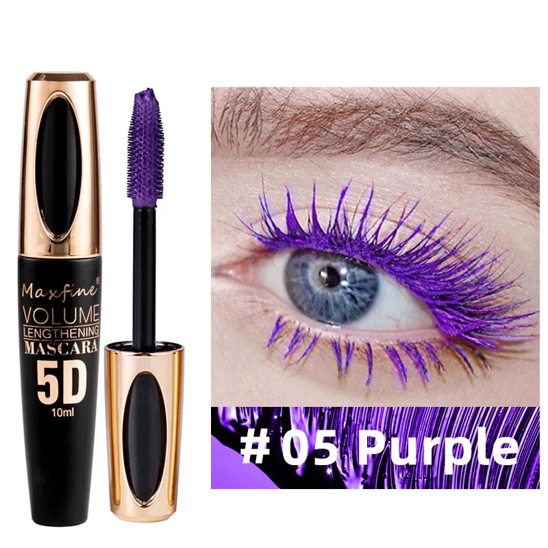 Mascara 5D Soie Longue Tenue — Waterproof, Volumisant, Allongeant & Courbant