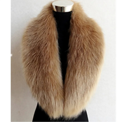Faux fur scarf for women