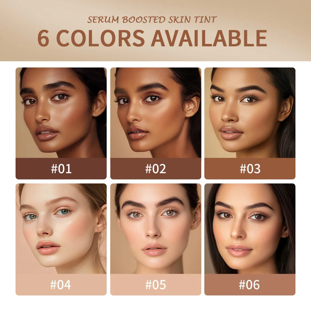 Serum Stick Foundation – Natural Finish, Buildable Coverage, 7 Active Ingredients, 6 Shades