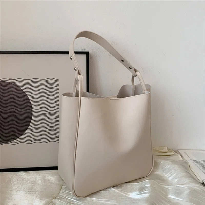 Sac à main en cuir PU pour femme - Grande capacité pour shopping et voyage