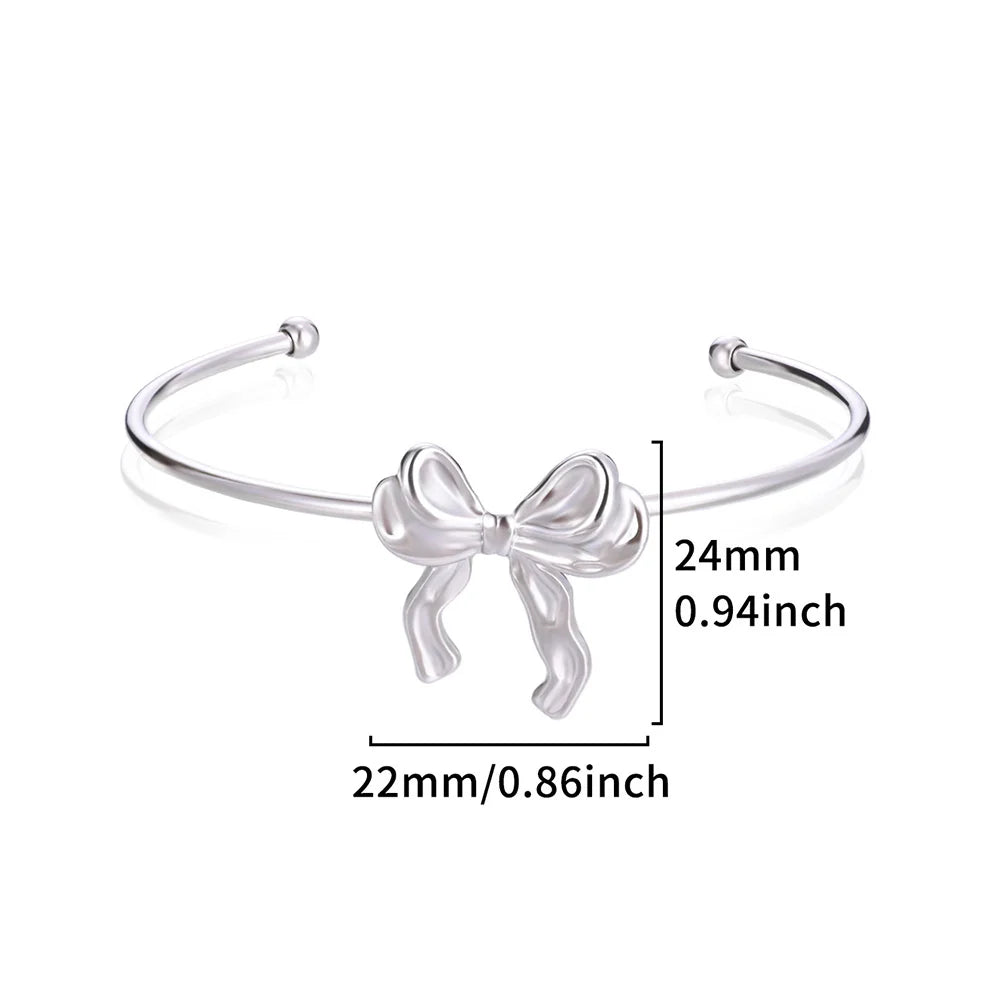 Bracelet Jonc Classique Texturé – Acier Inoxydable Doré, Ouvert, Pour Femme