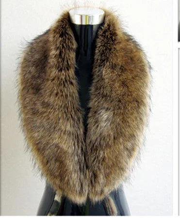 Faux fur scarf for women