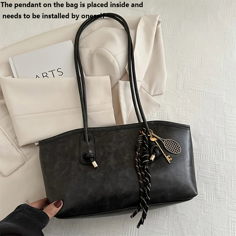 Sac à main chic en cuir pu souple pour femme - Convertible pour travail, voyage et quotidien