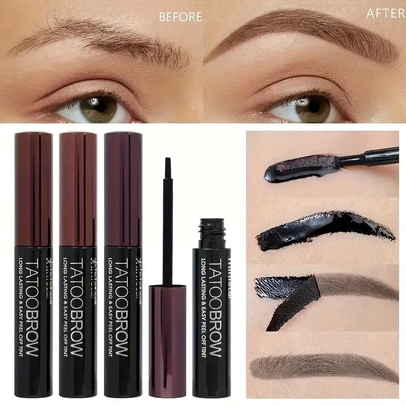 Gel Teinté Sourcils Tattoo Peel-Off — Semi-Permanent, Waterproof & Longue Tenue