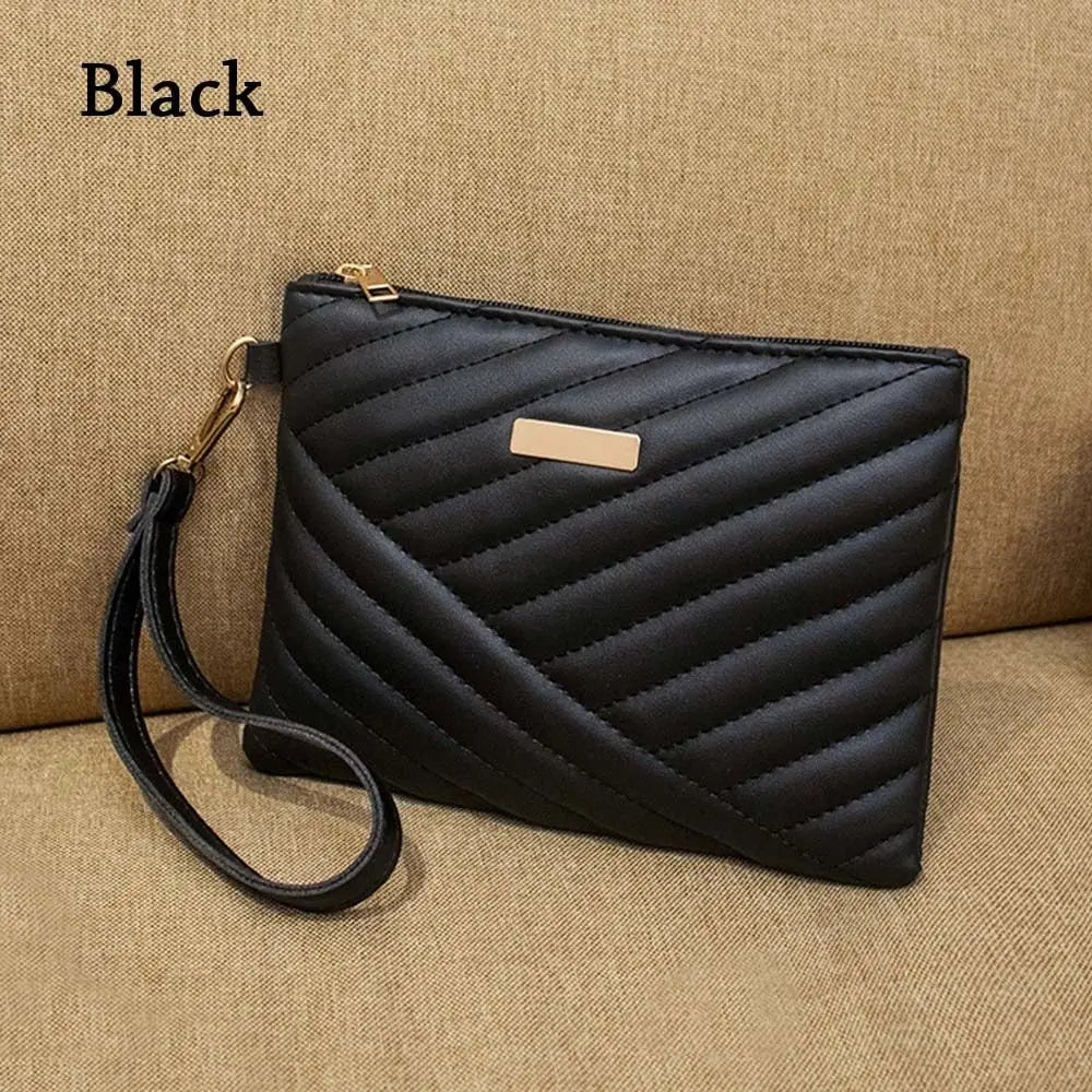 Pochette Enveloppe Femme en Cuir PU – Sac À Main Souple, Shopping et Voyage