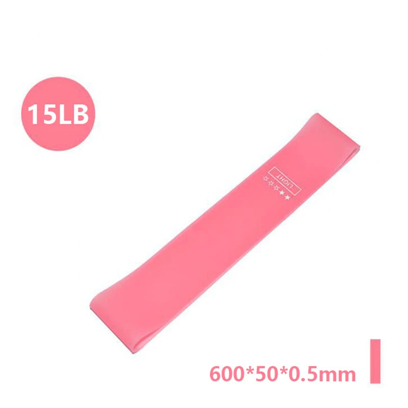Elastic Resistance Bands – 5 Levels, Fitness, Yoga & Crossfit, Unisex