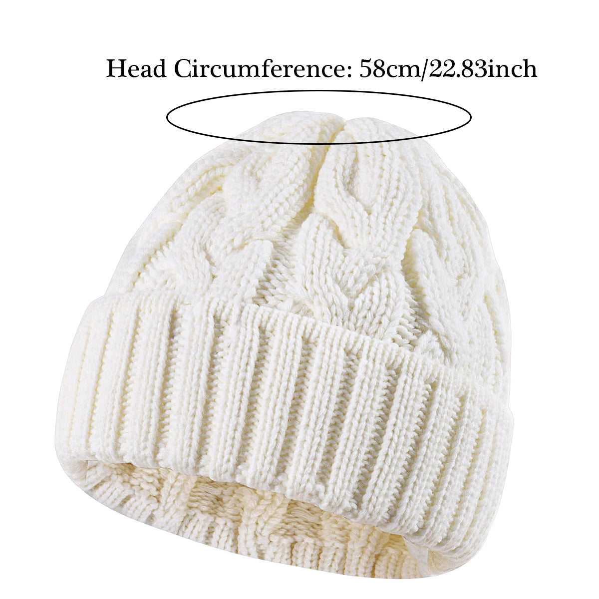 Tuque en maille extensible pour femme