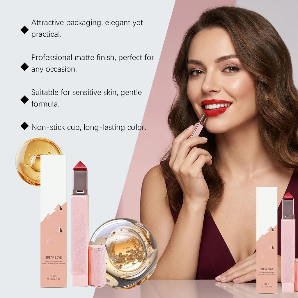 Tinted Plumping Lip Gloss – Moisturizing, Anti-Chapping, Smoothes Fine Lines | 7 Shades