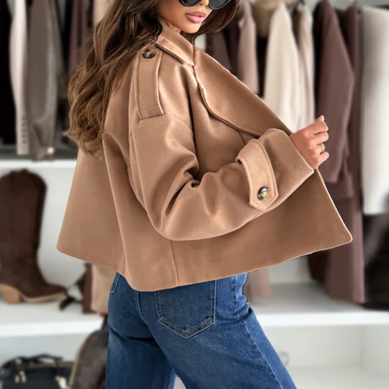 Women's blazer-style short coat