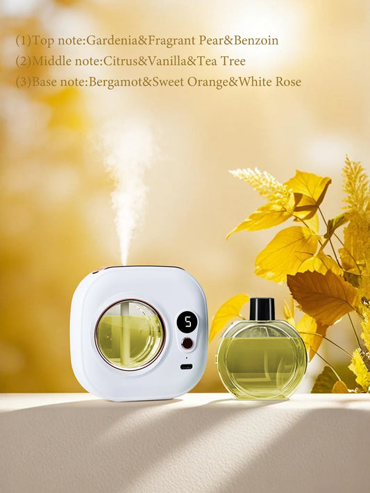 Diffuseur Automatique Rechargeable – Ultrasonique, Minuterie, Aromathérapie