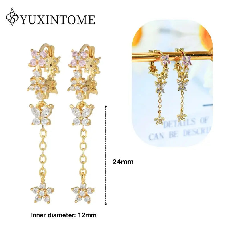 Boucles d'Oreilles Créoles Huggie Argent 925 – Zircon & Cristal, Goutte d'Eau, Certifiées GDTC, 73 Styles