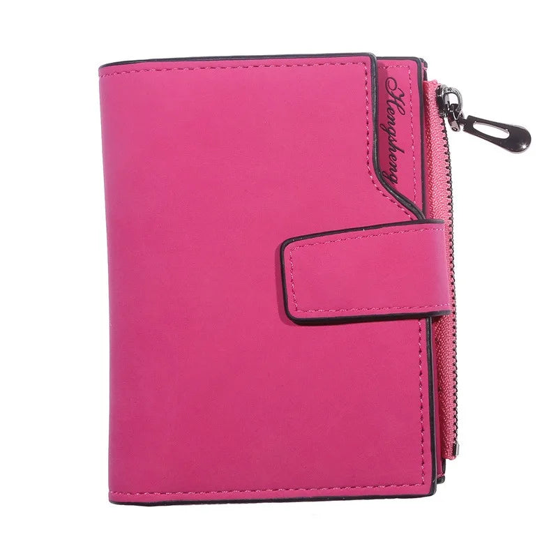 Women's long PU leather wallet - Large capacity with card slots and coin purse