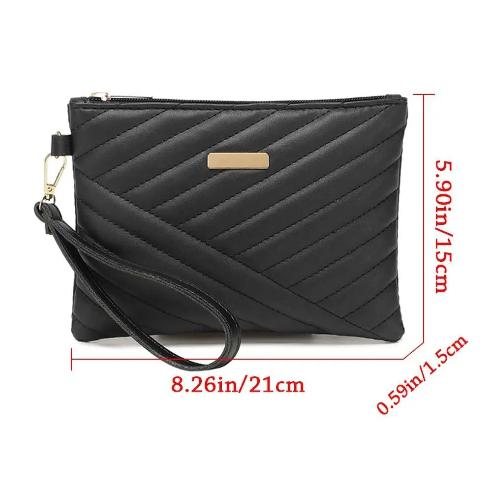 Pochette Enveloppe Femme en Cuir PU – Sac À Main Souple, Shopping et Voyage