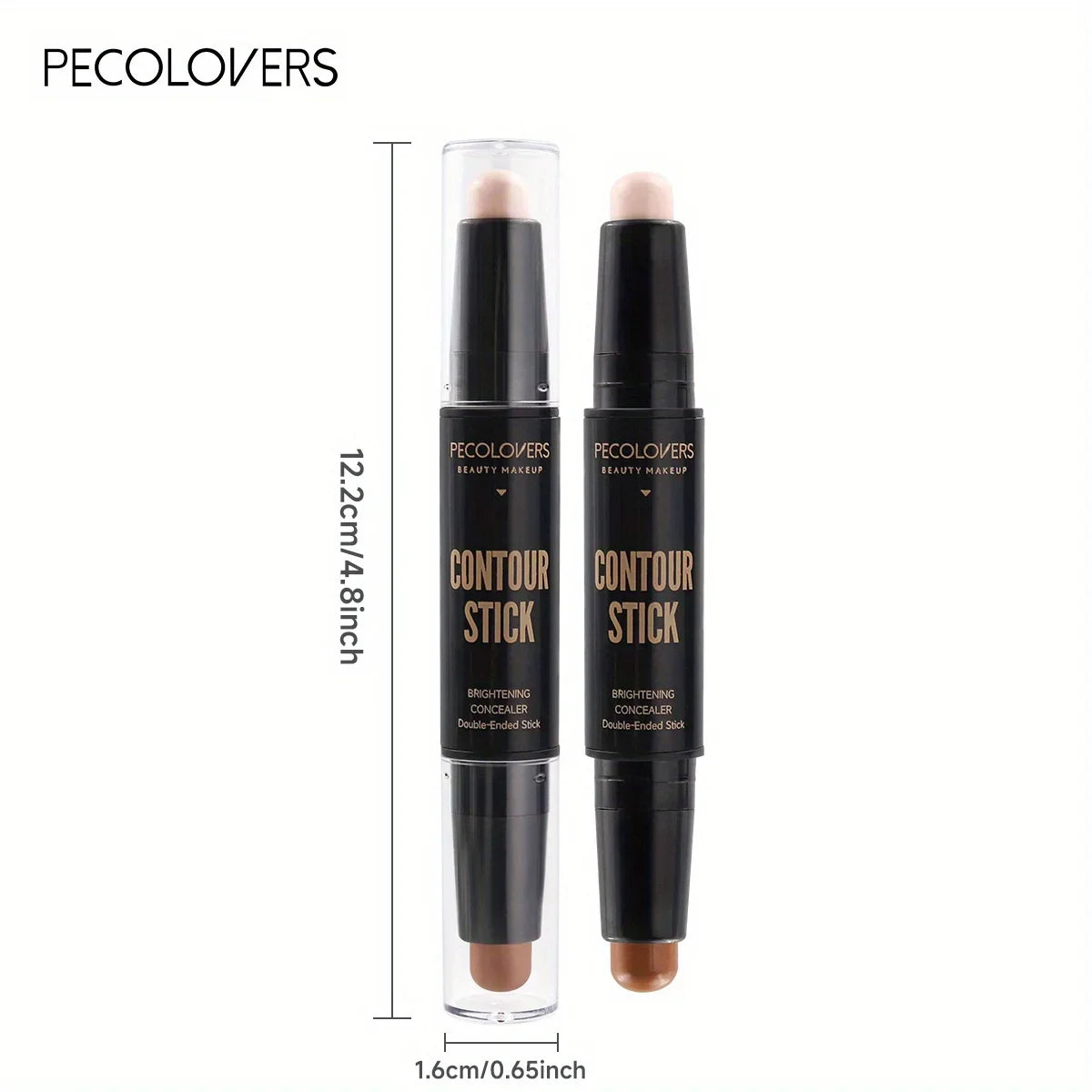 Stylo Double Embout Highlighter & Contour – Waterproof, Fond de Teint & Anti-Cernes