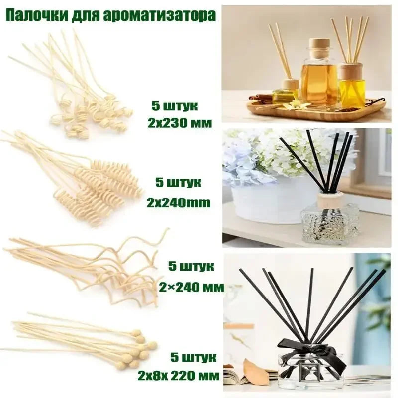 Reed Diffuser Sticks – Natural Rattan, Flameless, DIY Aromatherapy