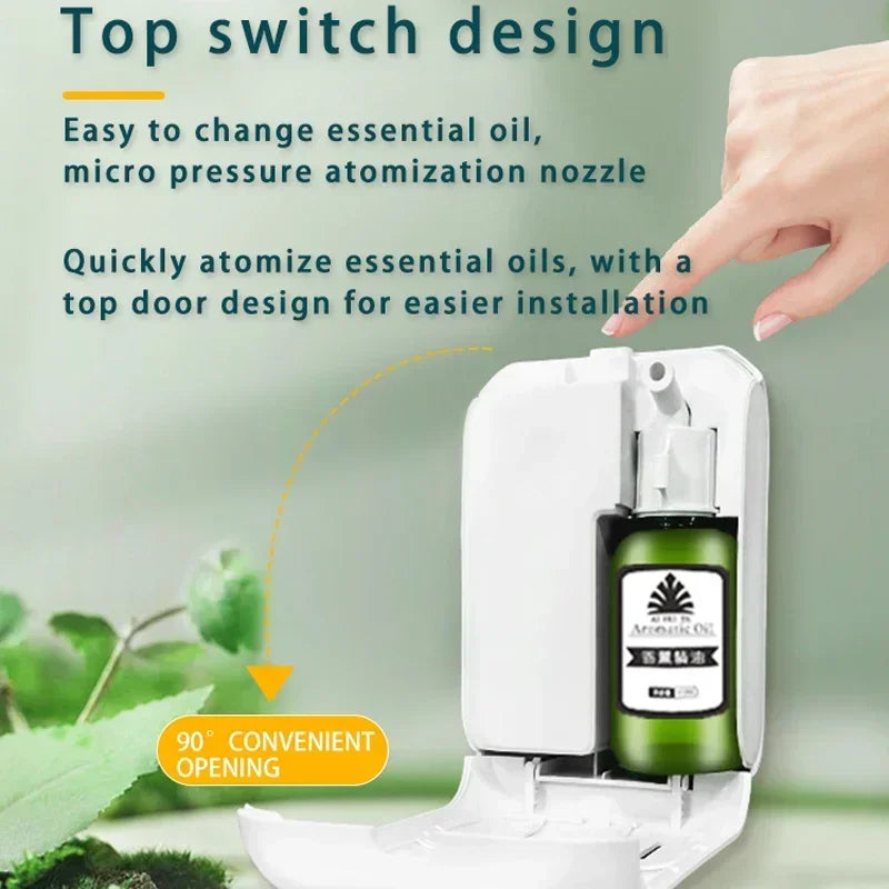 200 m³ Bluetooth Aromatherapy Diffuser – App Control, Wall-Mounted, Pure Essential Oil