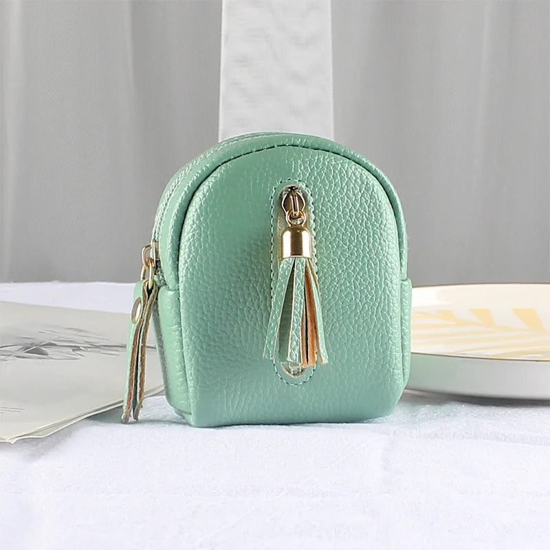 Women's PU Leather Mini Key Pouch – Luxury Key Organizer, Cute Coin Purse