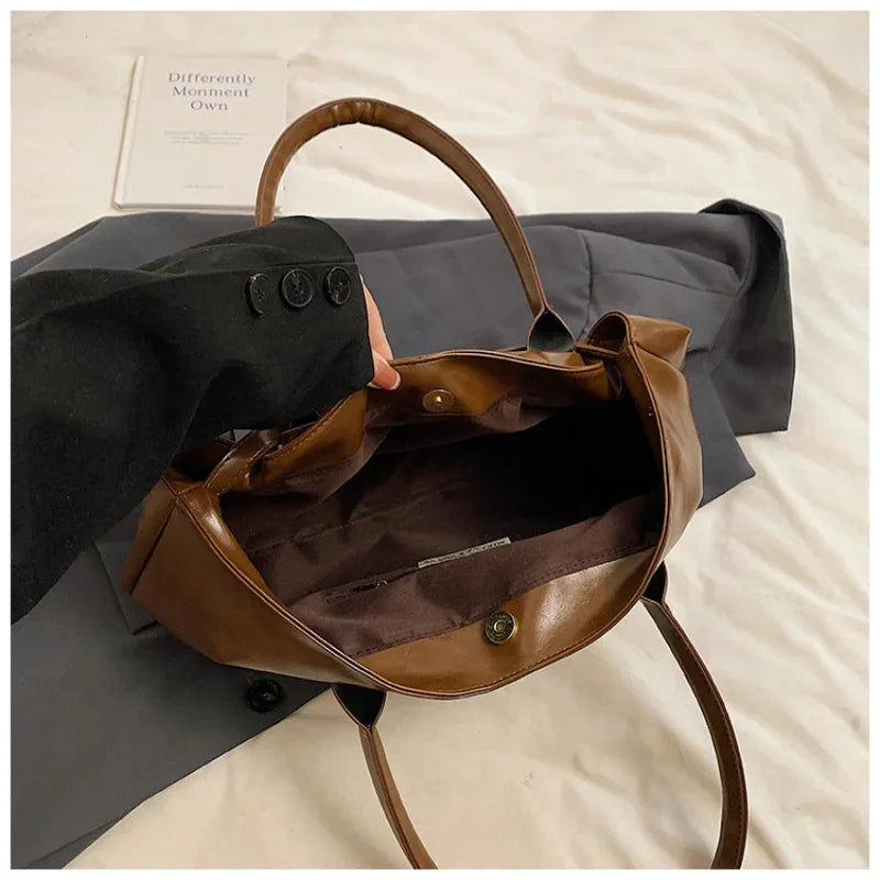 Sac à Main Souple Porté Épaule Style Vintage