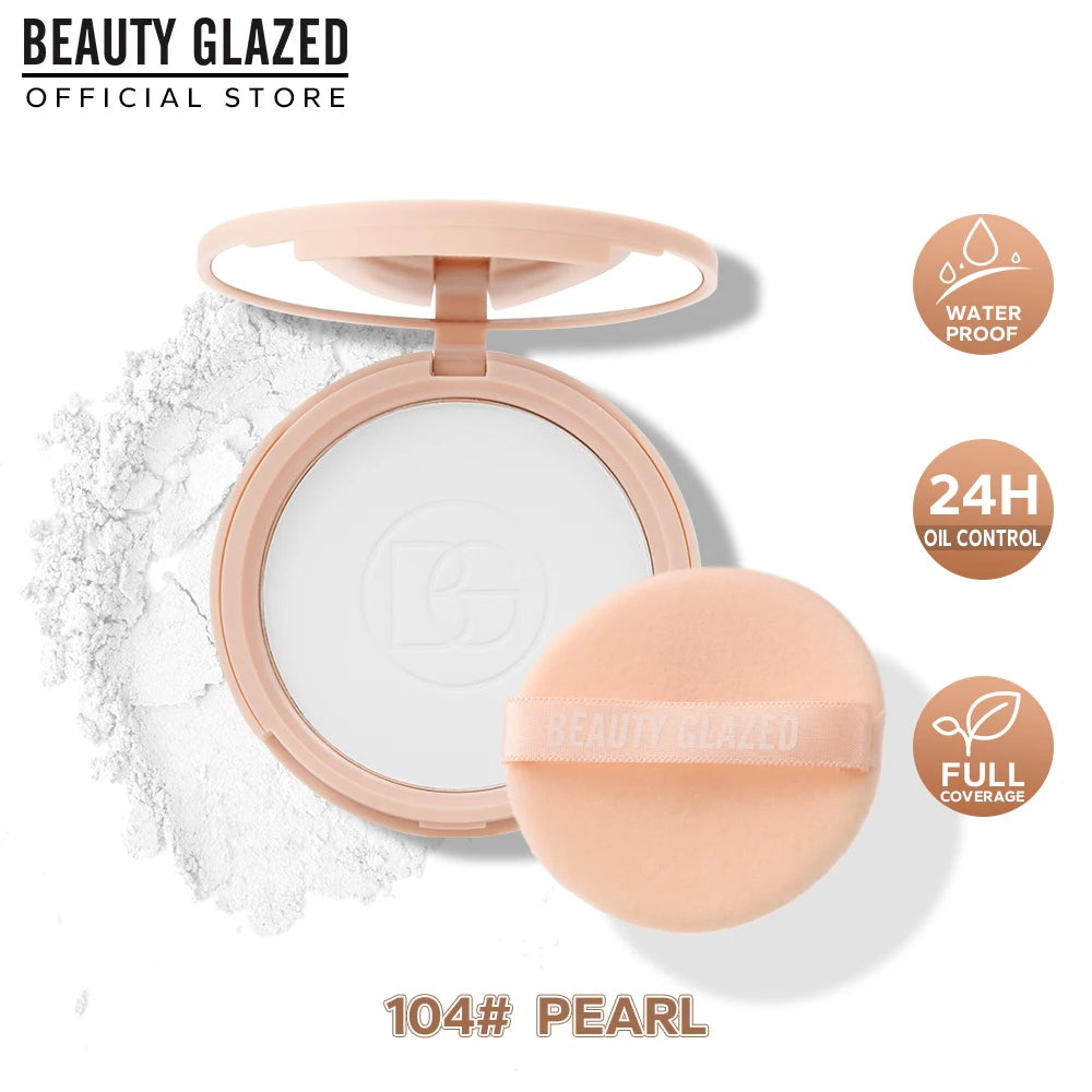 Poudre Compacte Matifiante avec Miroir – Contrôle du Sébum, Longue Tenue, Fini Naturel | 4 Teintes
