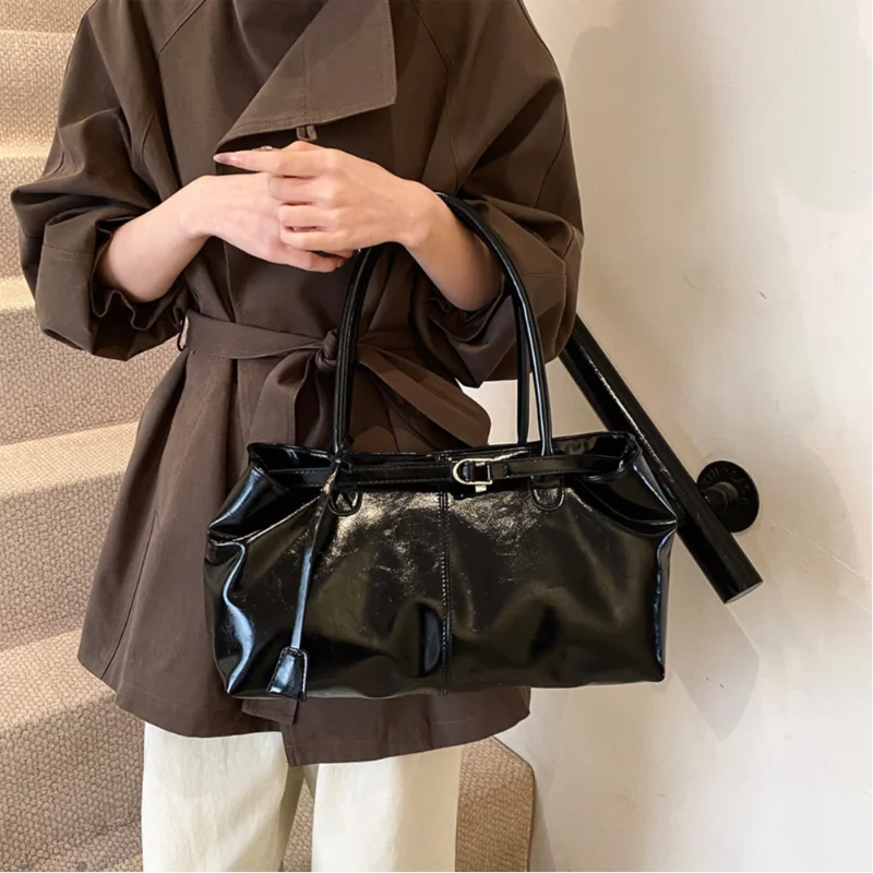 Sac à Main Souple Porté Épaule Style Vintage
