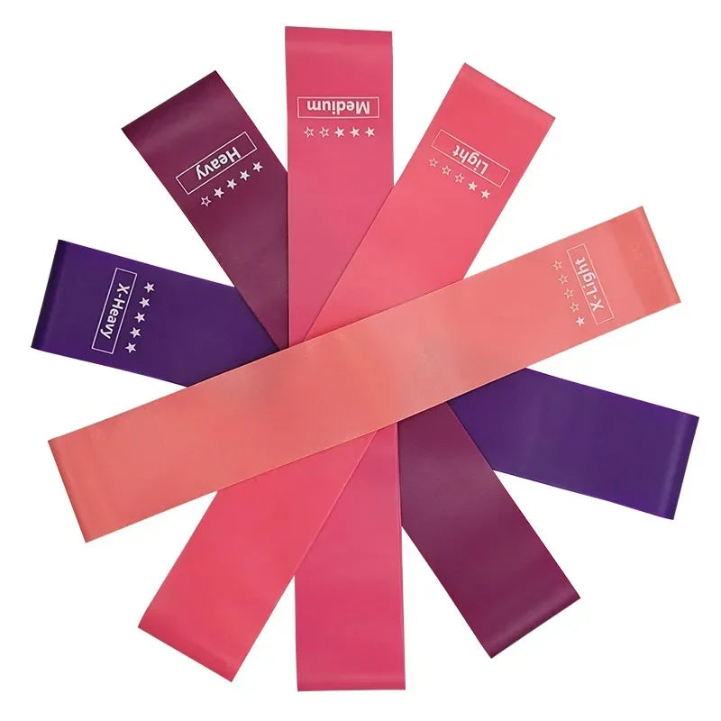 Elastic Resistance Bands – 5 Levels, Fitness, Yoga & Crossfit, Unisex