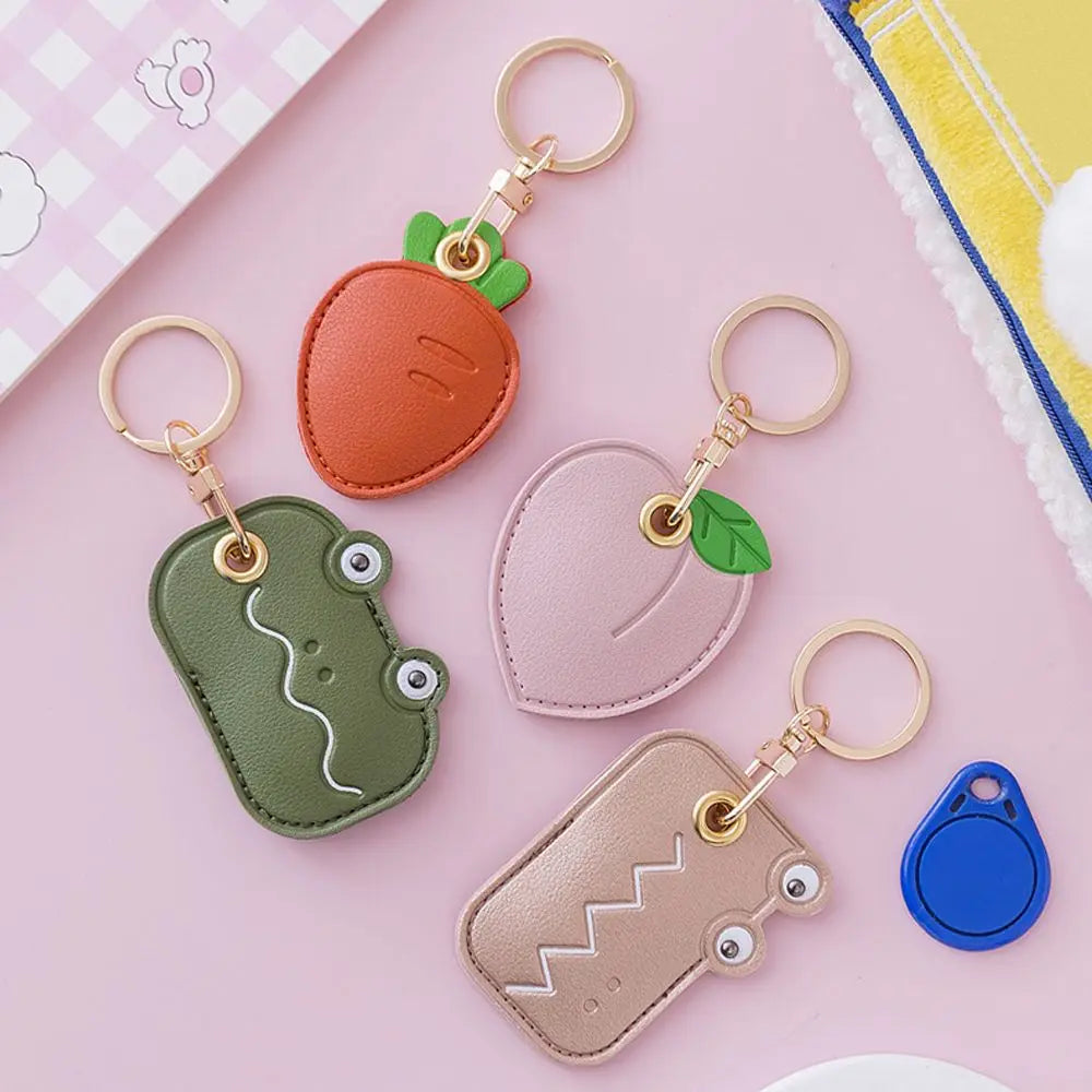 Porte-Clés Femme en Cuir PU – Pendentif Fruits Tendance, Breloque de Sac et Voiture