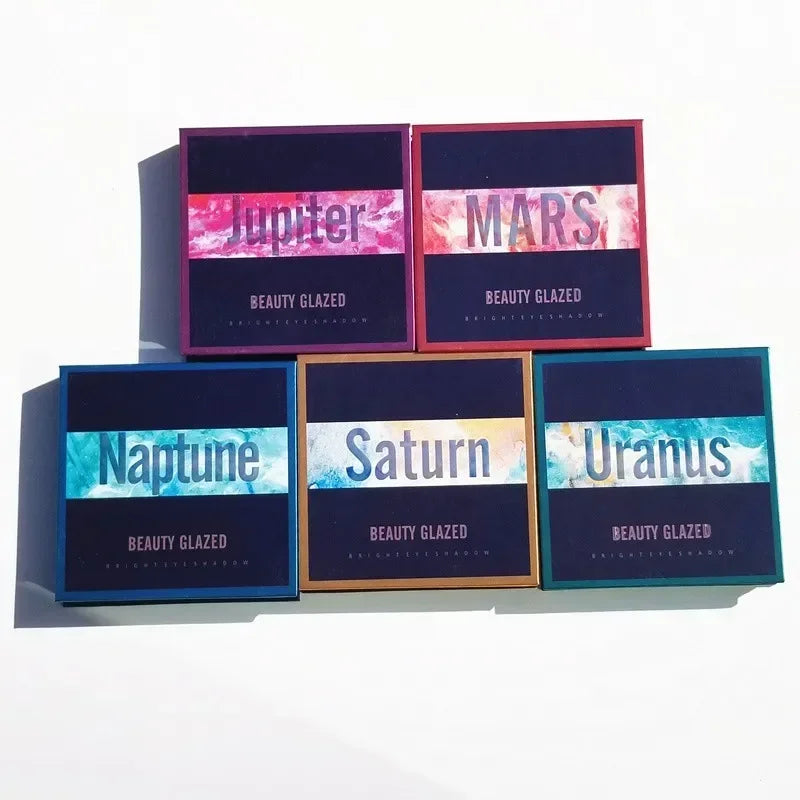 Palette Fard à Paupières 9 Teintes — Shimmer & Glitter Longue Tenue, Waterproof
