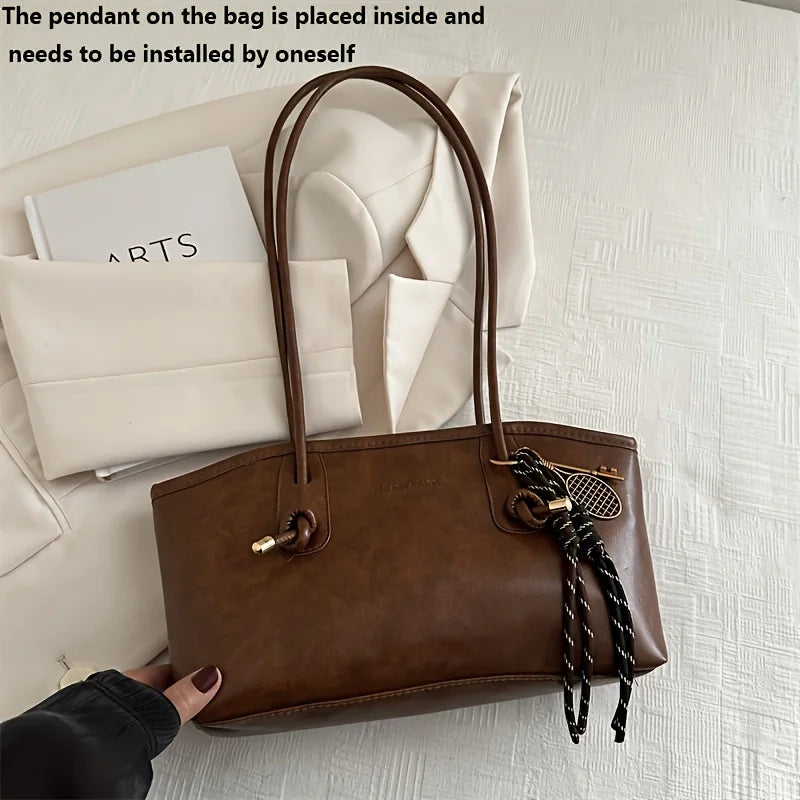 Sac à main chic en cuir pu souple pour femme - Convertible pour travail, voyage et quotidien