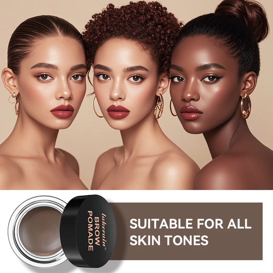 Long-Wear Waterproof Eyebrow Pomade — Smudge-Proof, Natural, 6 Shades