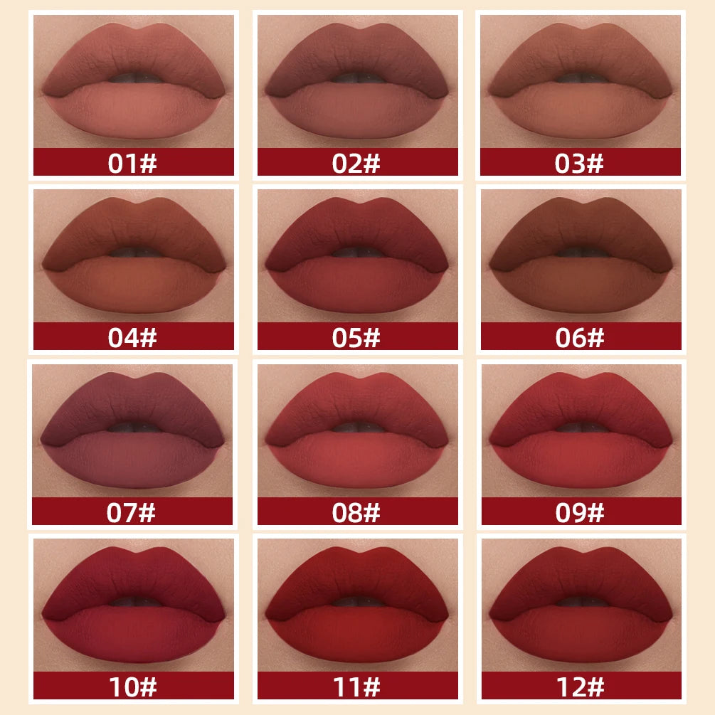 Rouge à Lèvres Liquide Mat Longue Tenue – Velours, Waterproof, 24 Teintes | QiBest