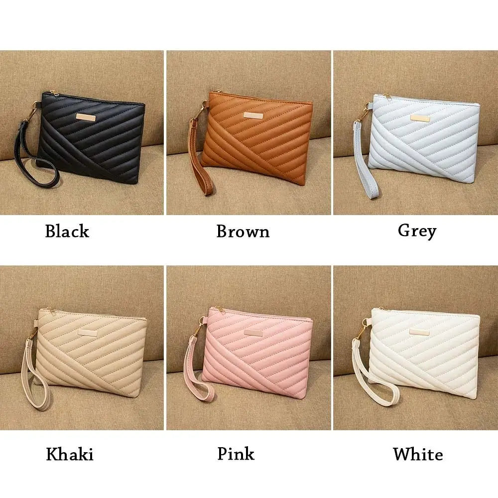 Pochette Enveloppe Femme en Cuir PU – Sac À Main Souple, Shopping et Voyage