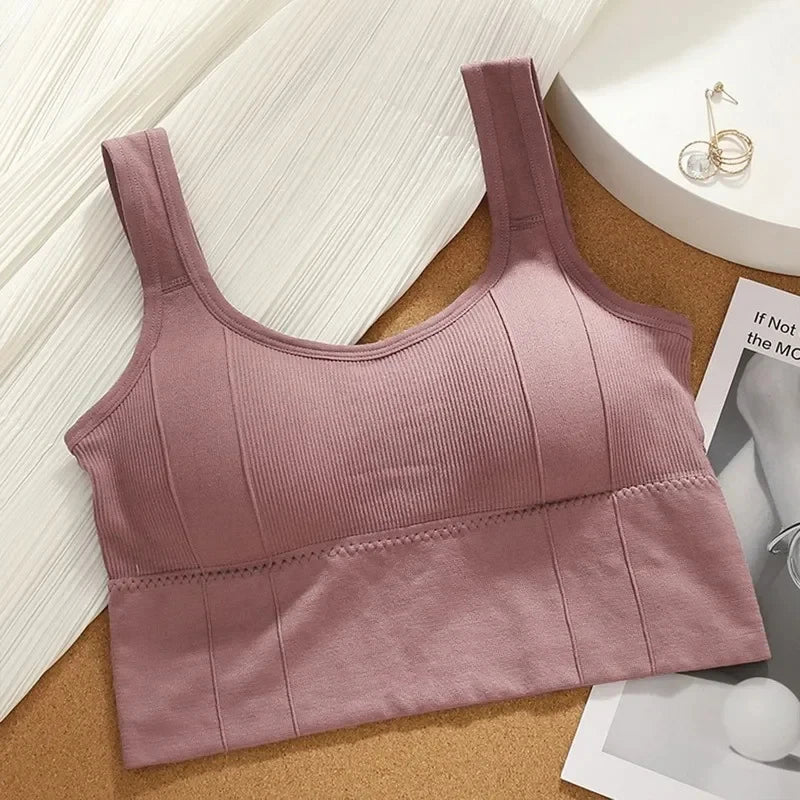 Seamless Women's Sports Bra – Breathable, Shockproof, Push-Up, Yoga & Fitness