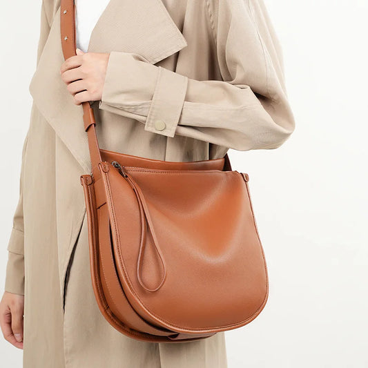 Sac à Main Femme en Cuir Véritable - Grande Capacité - Sac Bandoulière de Luxe 2522