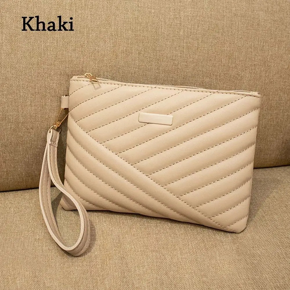 Pochette Enveloppe Femme en Cuir PU – Sac À Main Souple, Shopping et Voyage