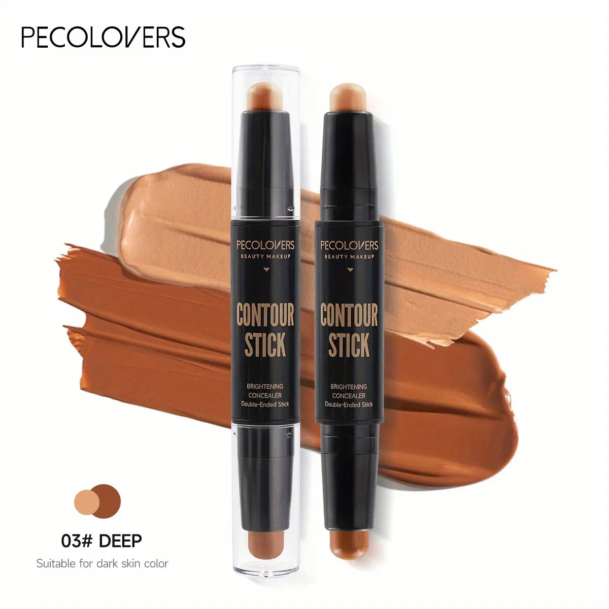 Stylo Double Embout Highlighter & Contour – Waterproof, Fond de Teint & Anti-Cernes